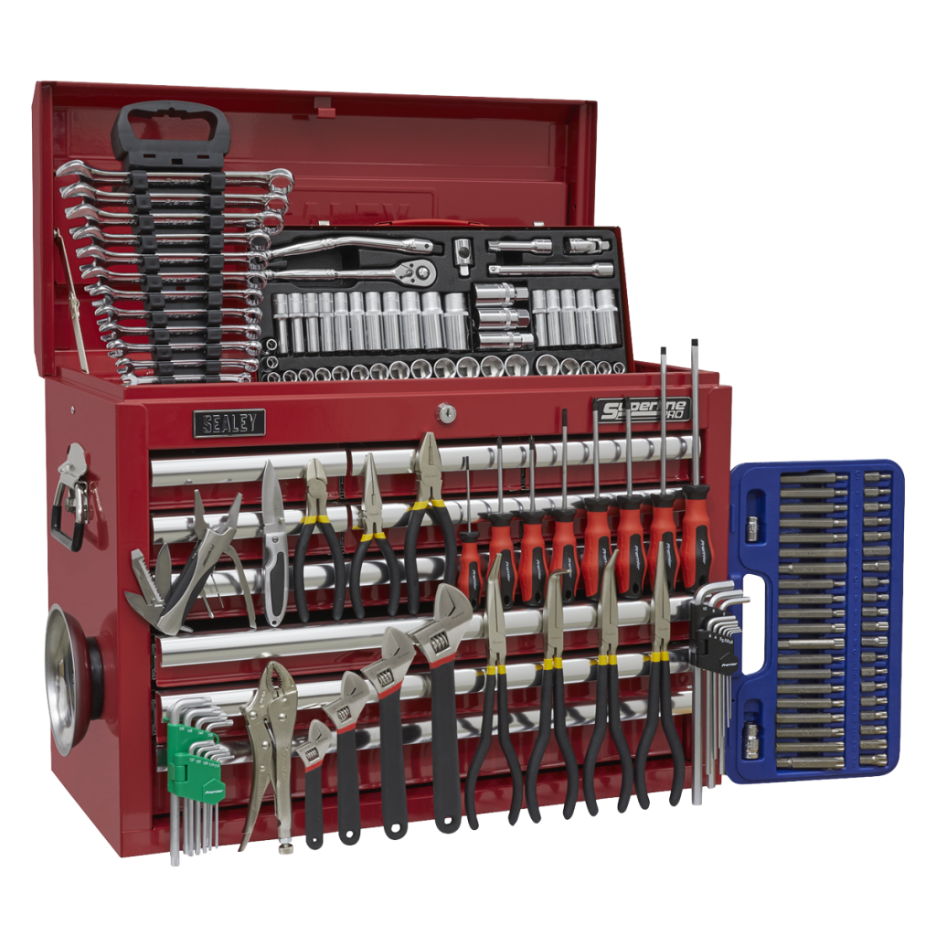 topchest-10-drawer-with-ball-bearing-slides-red-140pc-tool-kit-huttie