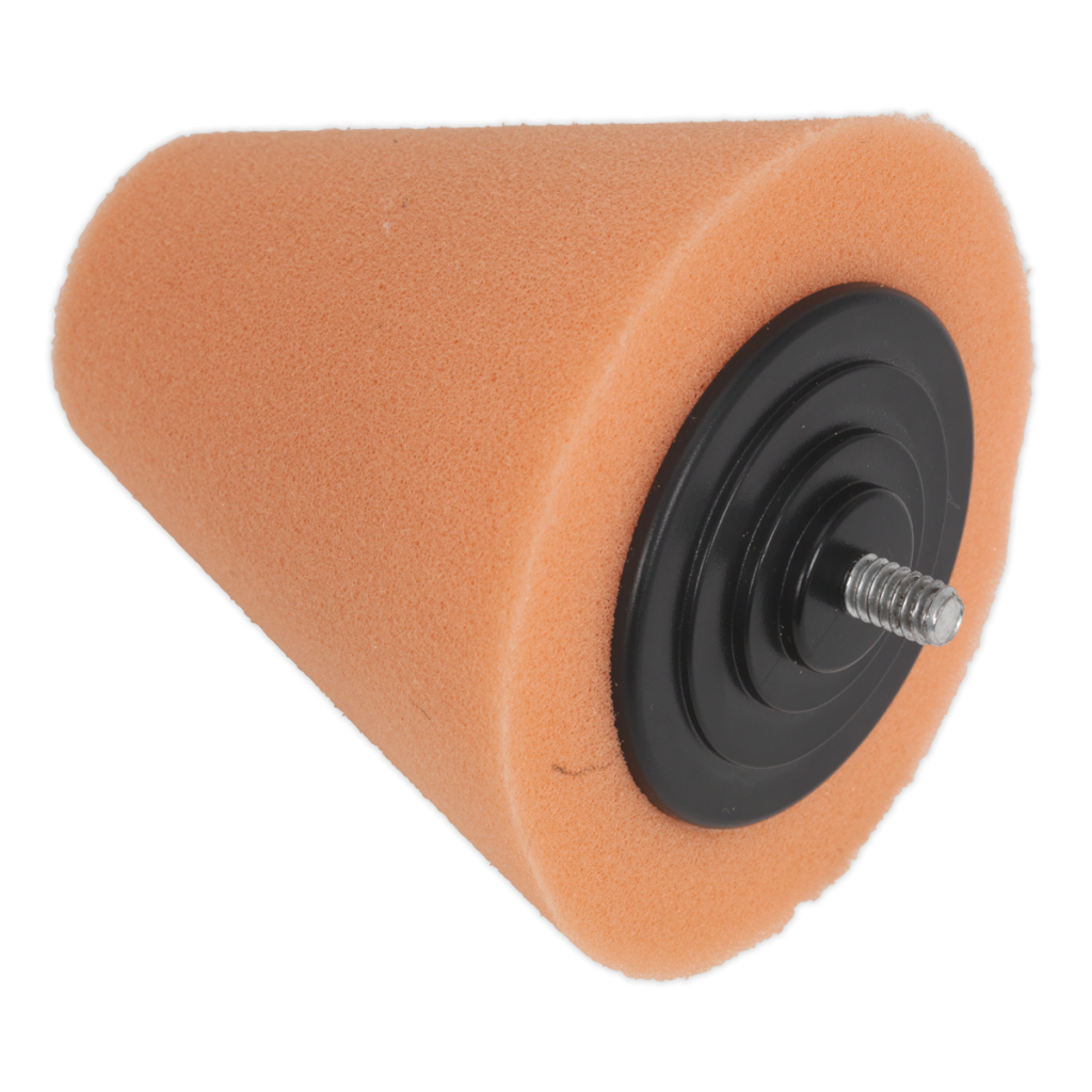 Buffing & Polishing Foam Cone Orange/Firm - Huttie