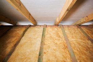 Loft with insulation